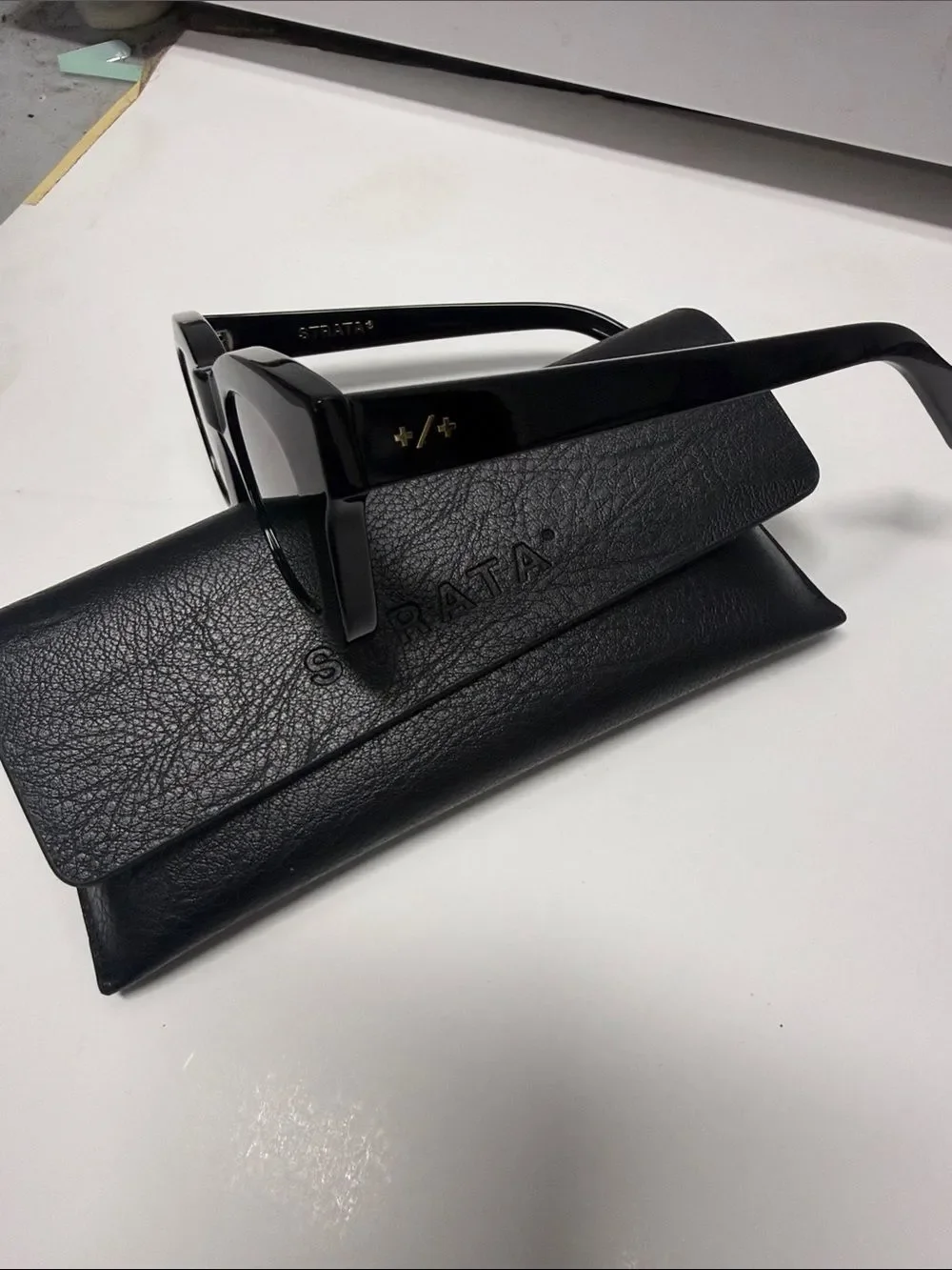 Black STRATA Sunglasses with Case and Cloth (Unopened) NWT - NEVER WORN Glasses